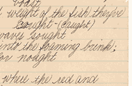 Manuscript of "My Desire," an unpublished poem written by the poet at age 13.