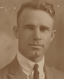 Photograph of William Edgar Bowers, Sr., the poet's father, as a young man.
