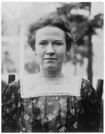 Photograph of Grace Bowers, the poet's mother, as a young woman.
