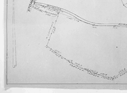 Plat of the Bowers's property near Stone Mountain, Georgia.