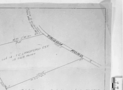 Plat of the Bowers's property near Stone Mountain, Georgia.